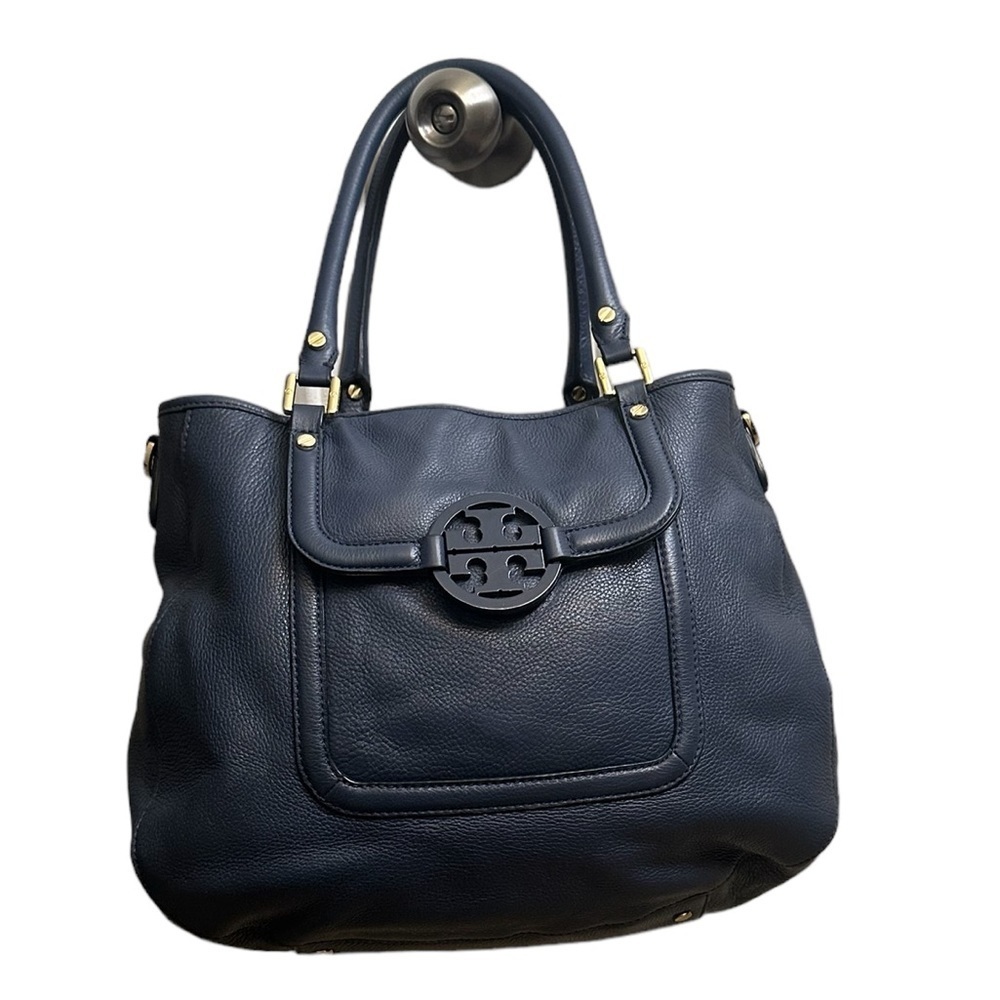 Tory Burch  Blue Leather Amanda Handbag/Shoulder Bag.$495